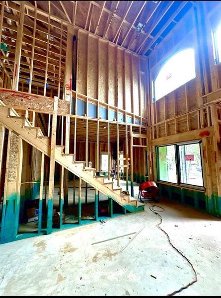 In-progress construction of a new home in , Flower Mound, TX (Image 22).