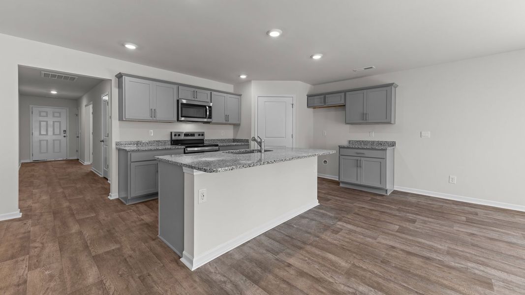 Furnished interior view inside a new home in Madeline Farm, New Bern (Image 3). Furnished interior view inside a new home in Madeline Farm, New Bern (Image 3).