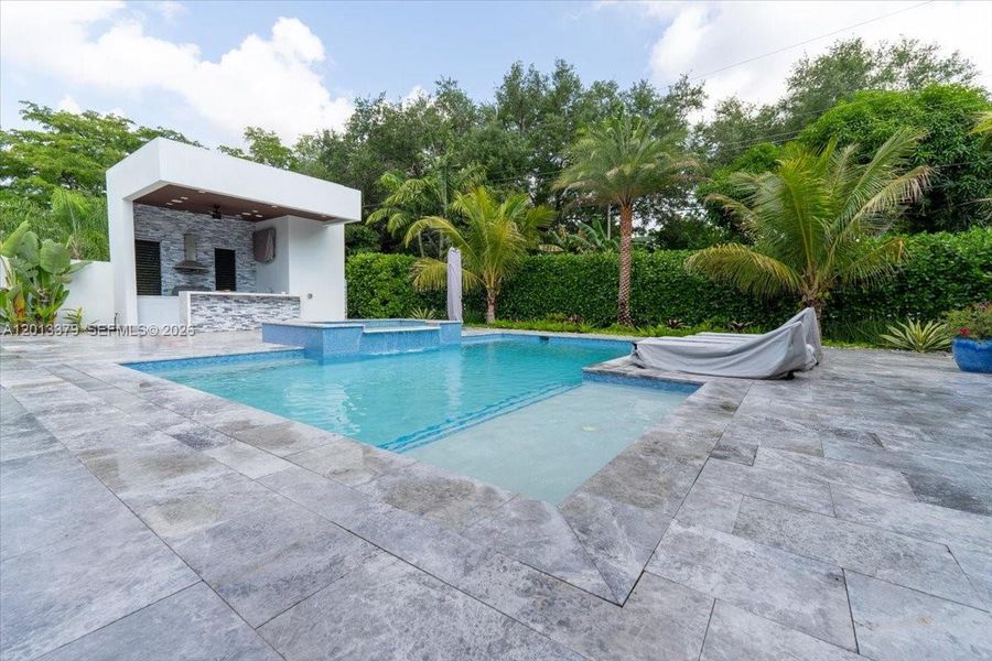 Exterior details and patio area of a home in , Pinecrest (Image 2). Exterior details and patio area of a home in , Pinecrest (Image 2).
