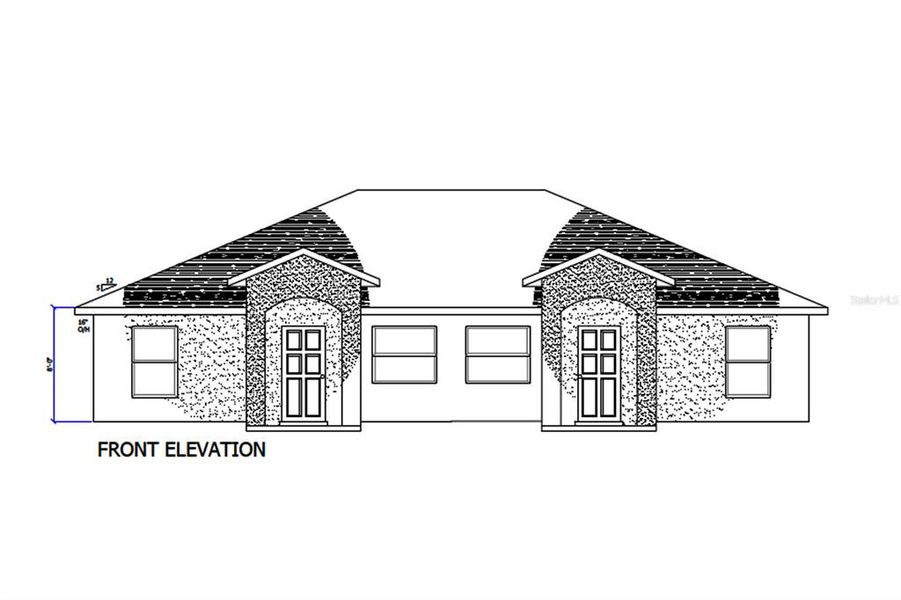 Exterior rendering of this home design in , Williston, FL (Image 6).