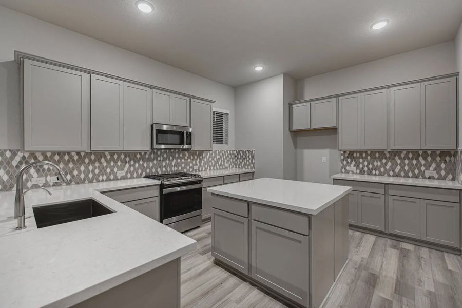 Representative furnished interior of a home built from the Shelby by Chesmar Homes in Esperanza 50's, Boerne (Image 7).