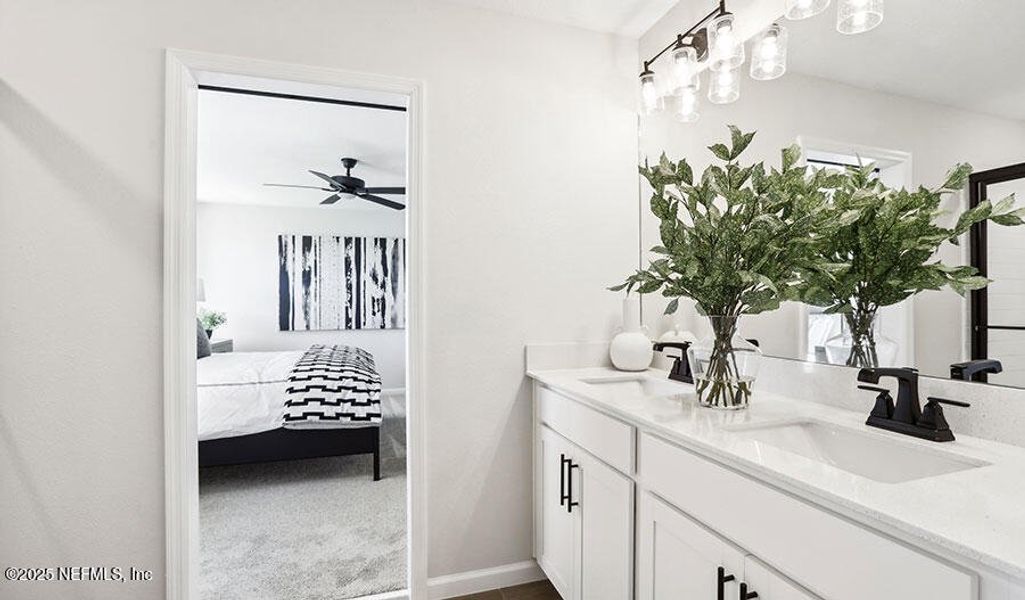 Furnished interior view inside a new home in , Jacksonville (Image 7). Furnished interior view inside a new home in , Jacksonville (Image 7).