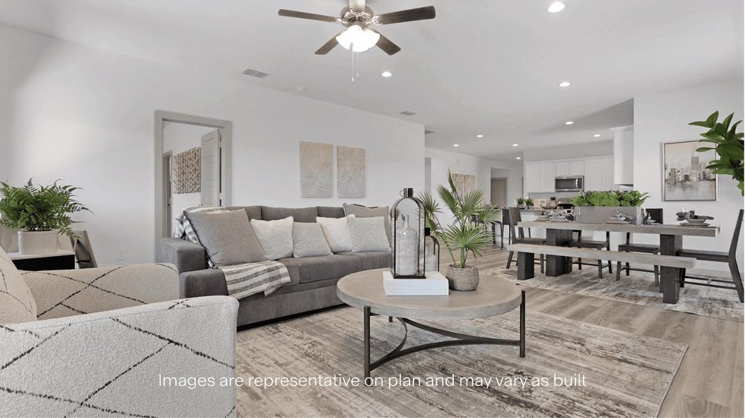 Representative furnished interior of a home built from the The Kingston by D.R. Horton in Overlook West, Wolfforth (Image 6). Representative furnished interior of a home built from the The Kingston by D.R. Horton in Overlook West, Wolfforth (Image 6).