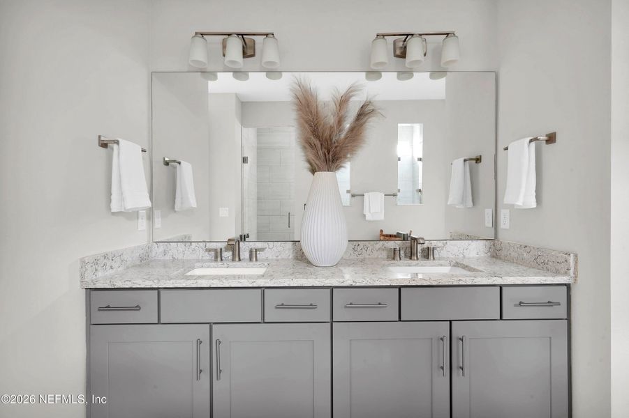 Close-up of interior finishes inside a home in Del Webb Wildlight, Yulee (Image 17).