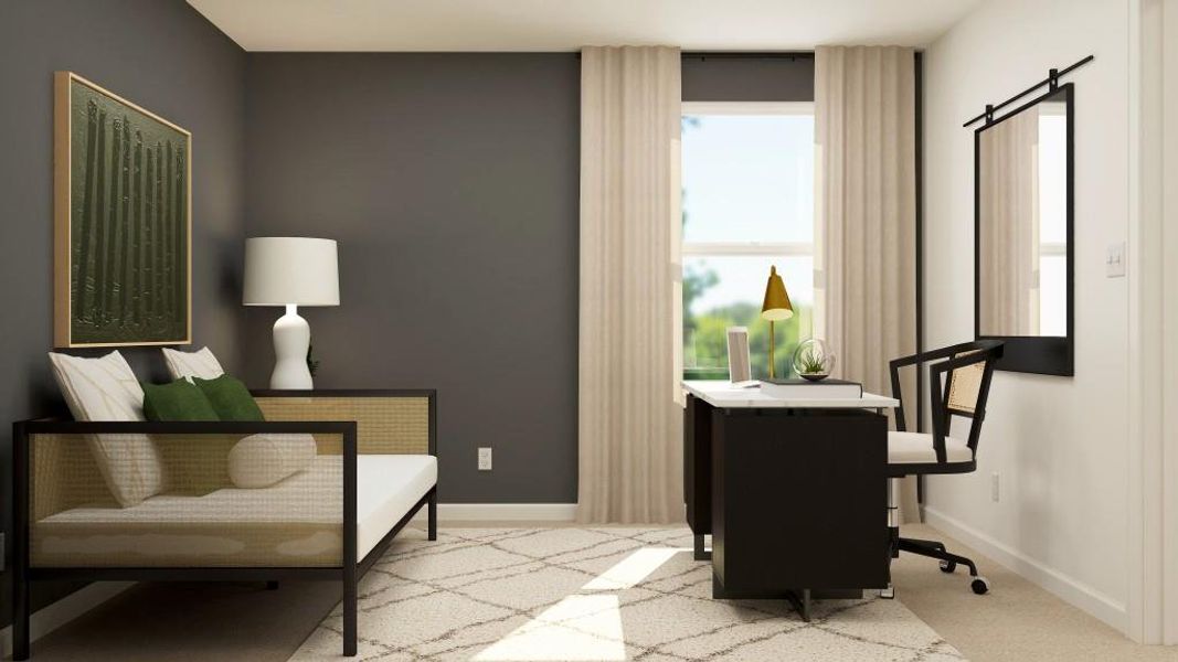 Furnished interior view inside a new home in Millers Pointe, Conyers (Image 8). Furnished interior view inside a new home in Millers Pointe, Conyers (Image 8).