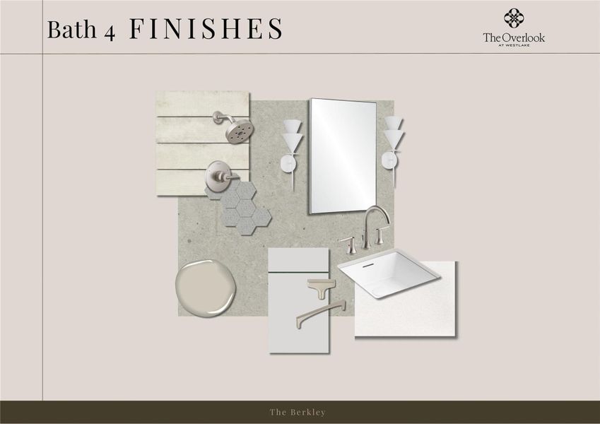 Sample of building materials used in homes in The Overlook at Westlake, Austin (Image 12).