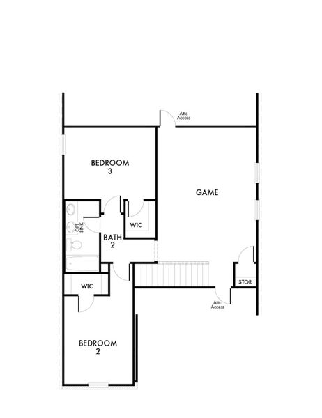 2D floor plan layout for the Willow by Impression Homes in Creekside Ranch, Blue Ridge, TX (Image 4). 2D floor plan layout for the Willow by Impression Homes in Creekside Ranch, Blue Ridge, TX (Image 4).