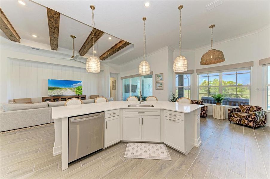 Furnished interior view inside a new home in , Venice (Image 38).
