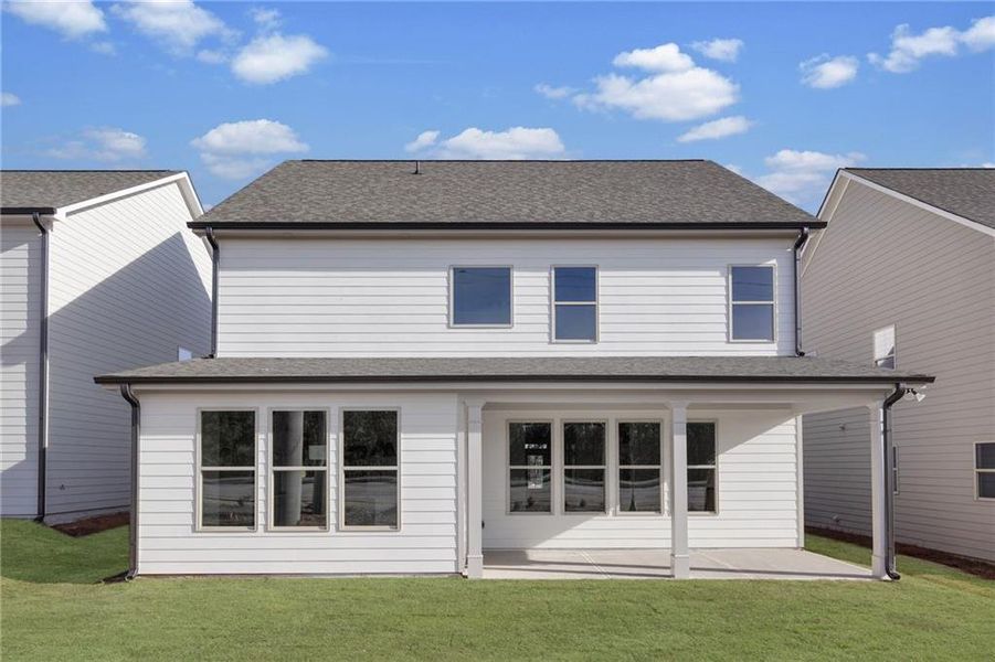 Exterior details and patio area of a home in , Buford (Image 3).