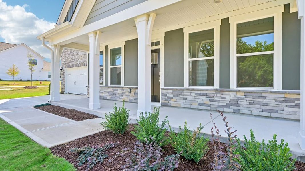 Exterior details and patio area of a home in Eagle Creek, Fuquay Varina (Image 3).
