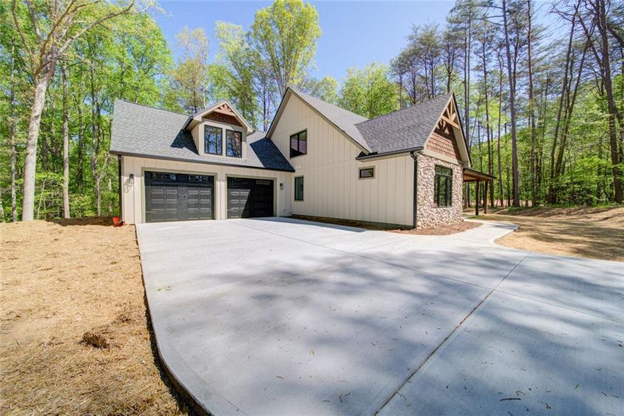 Front exterior of a new home in , Dawsonville, GA, highlighting curb appeal (Image 24).
