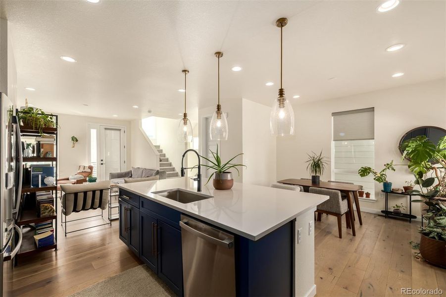 Furnished interior view inside a new home in Haskins Station, Arvada (Image 5).