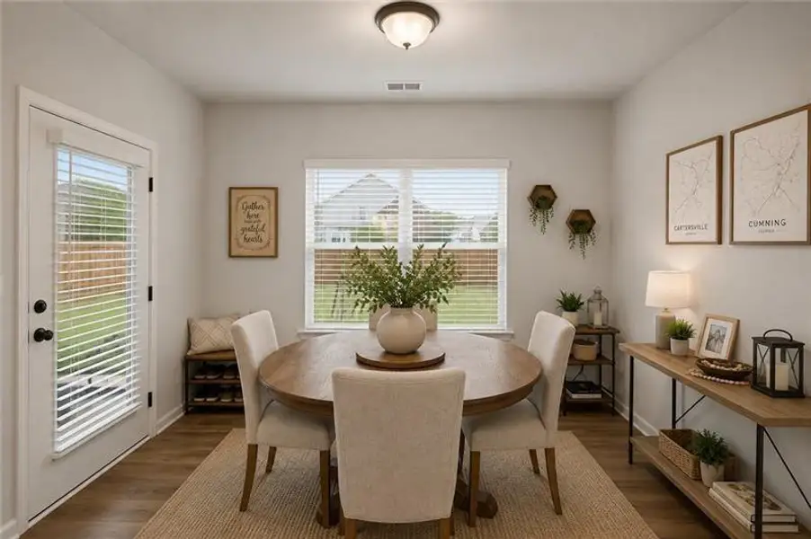 Furnished interior view inside a new home in , Cartersville (Image 5).