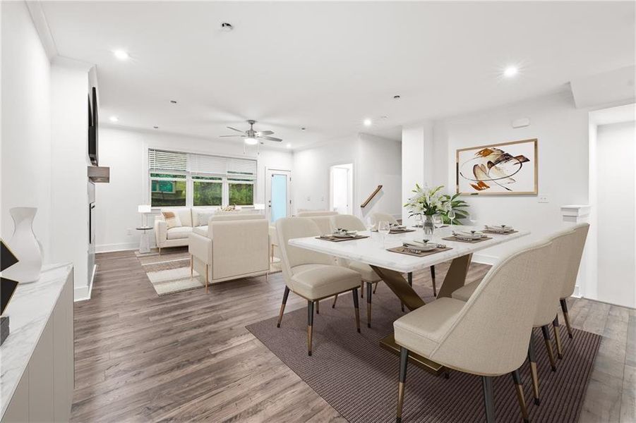 Furnished interior view inside a new home in Avondale Park: Townes, Avondale Estates (Image 10).
