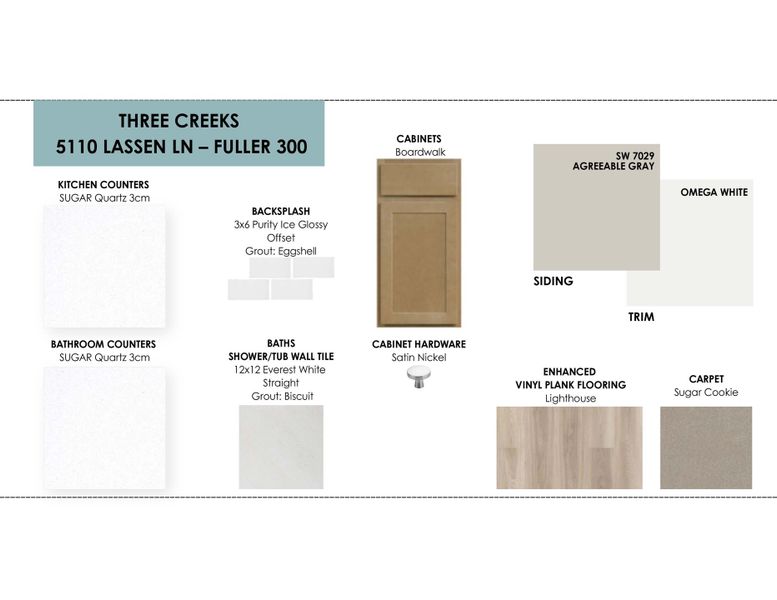 Sample of building materials used in homes in Three Creeks, Belton (Image 14). Sample of building materials used in homes in Three Creeks, Belton (Image 14).
