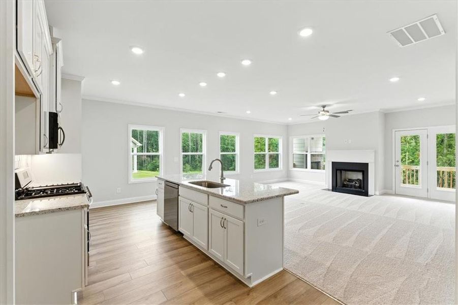Furnished interior view inside a new home in Stratford at NatureWalk, Dallas (Image 13). Furnished interior view inside a new home in Stratford at NatureWalk, Dallas (Image 13).