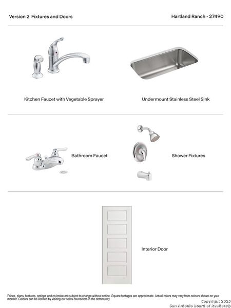 Sample of building materials used in homes in Hartland Ranch, Lockhart (Image 22).