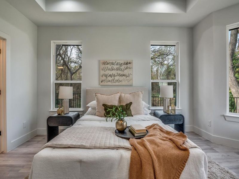 Furnished interior view inside a new home in , Dallas (Image 12).