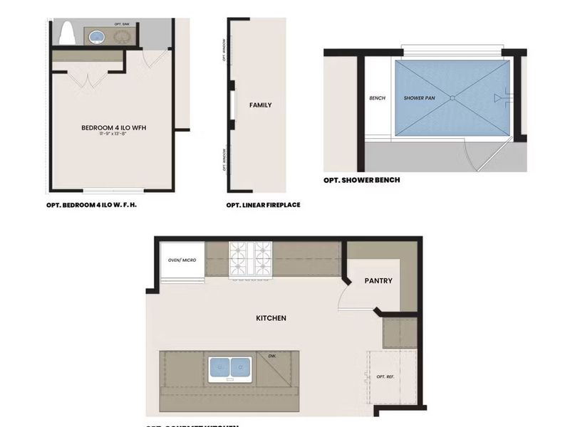 2D floor plan layout of this home in Heartland, Heartland, TX (Image 3).