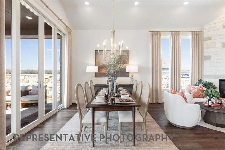 Furnished interior view inside a new home in Furst Ranch, Flower Mound (Image 14).