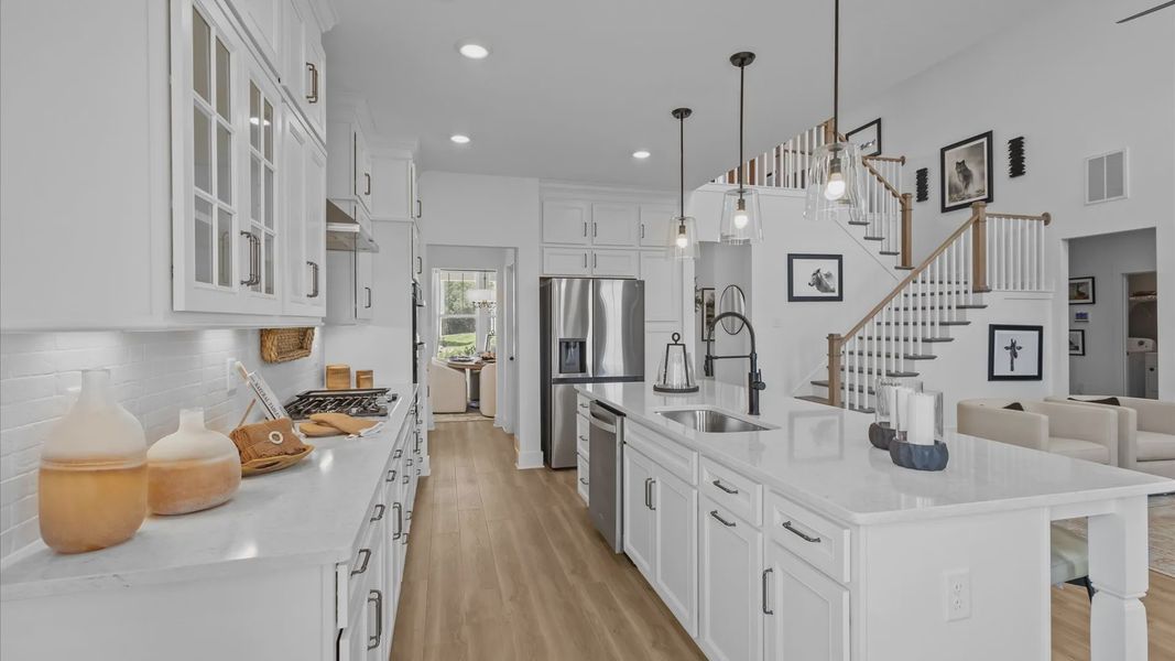 Representative furnished interior of a home built from the Kendrick by DRB Homes in Kayfield at Midway, Anderson (Image 7).