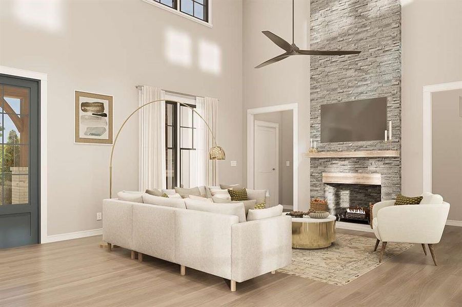 Furnished interior view inside a new home in Echo Grove, Poolville (Image 6).