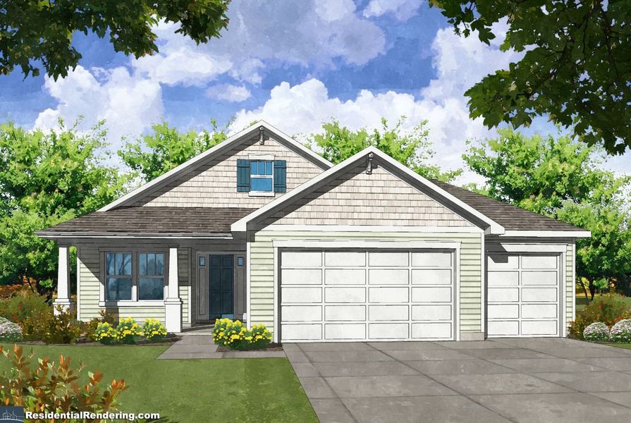 Hamilton B 3-Car Garage Hamilton B 3-Car Garage