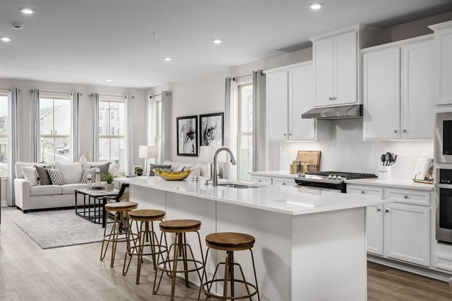 Representative furnished interior of a home built from the Cadence by Ryan Homes in Courtney Creek, Durham (Image 3).