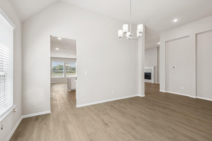 Dining room with access to the kitchen