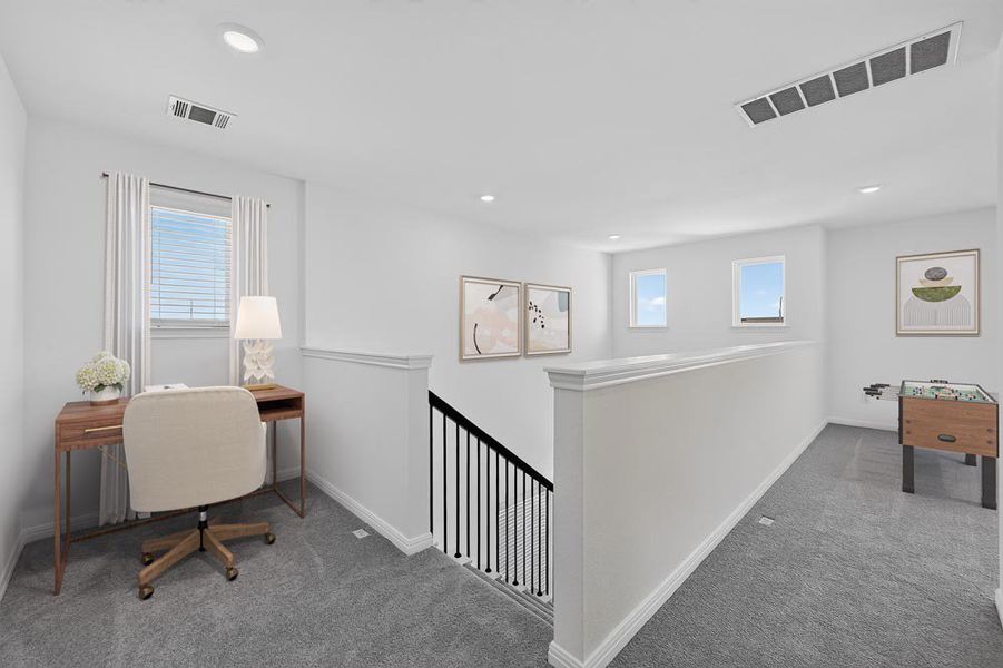 Furnished interior view inside a new home in Sunfield, Buda (Image 19).