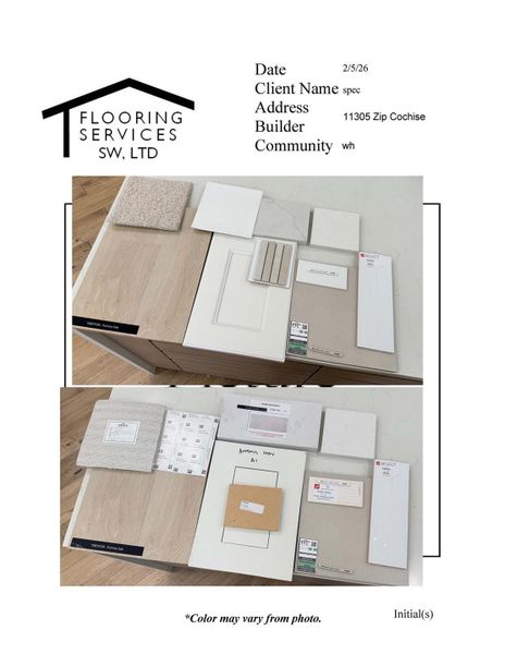 Sample of building materials used in homes in Saddle Ridge at Wildhorse Ranch, Manor (Image 20). Sample of building materials used in homes in Saddle Ridge at Wildhorse Ranch, Manor (Image 20).