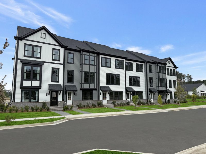 Front exterior of a new home in Nexton, Summerville, SC, highlighting curb appeal (Image 30). Front exterior of a new home in Nexton, Summerville, SC, highlighting curb appeal (Image 30).