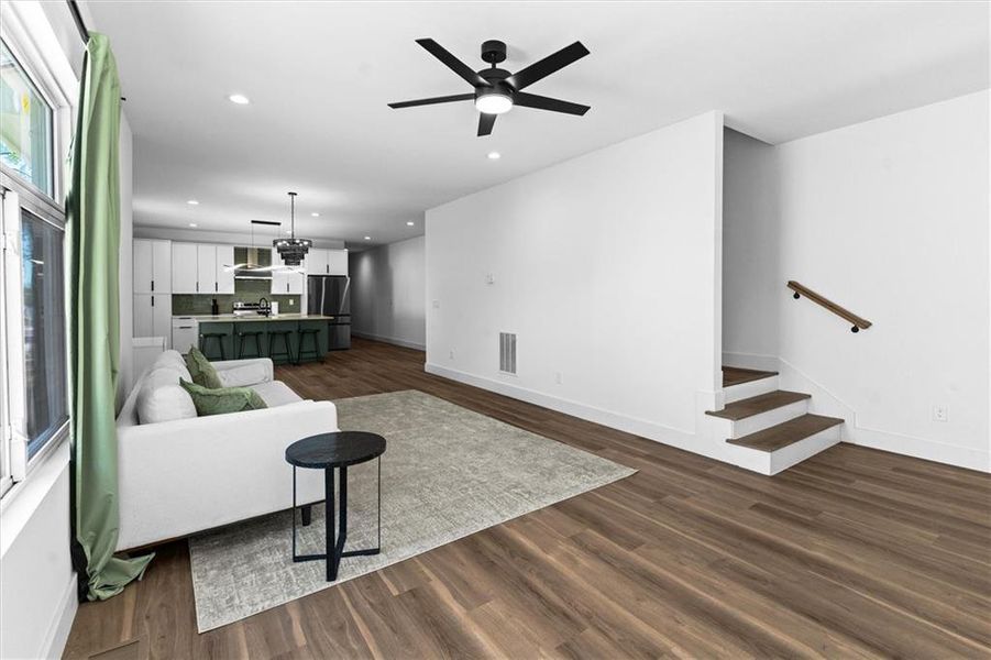 Furnished interior view inside a new home in , Atlanta (Image 11).