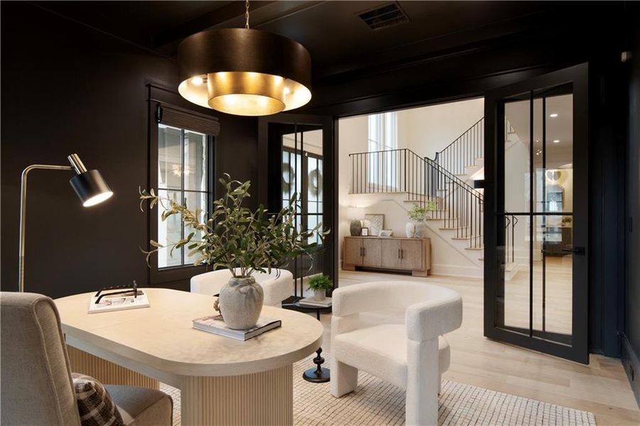 Furnished interior view inside a new home in , Alpharetta (Image 39). Furnished interior view inside a new home in , Alpharetta (Image 39).