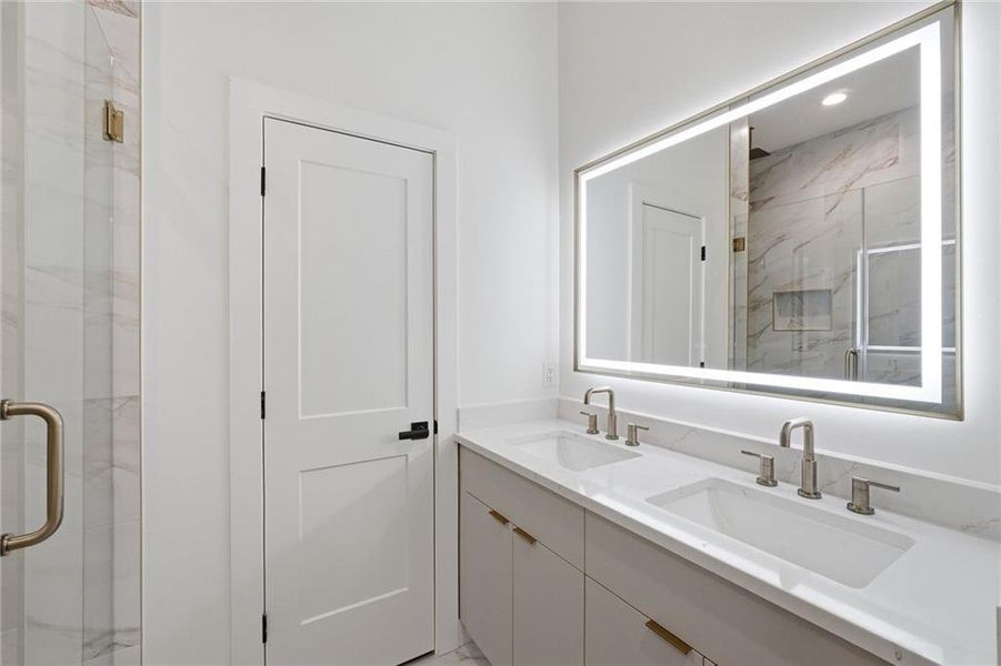 Furnished interior view inside a new home in , Atlanta (Image 38).