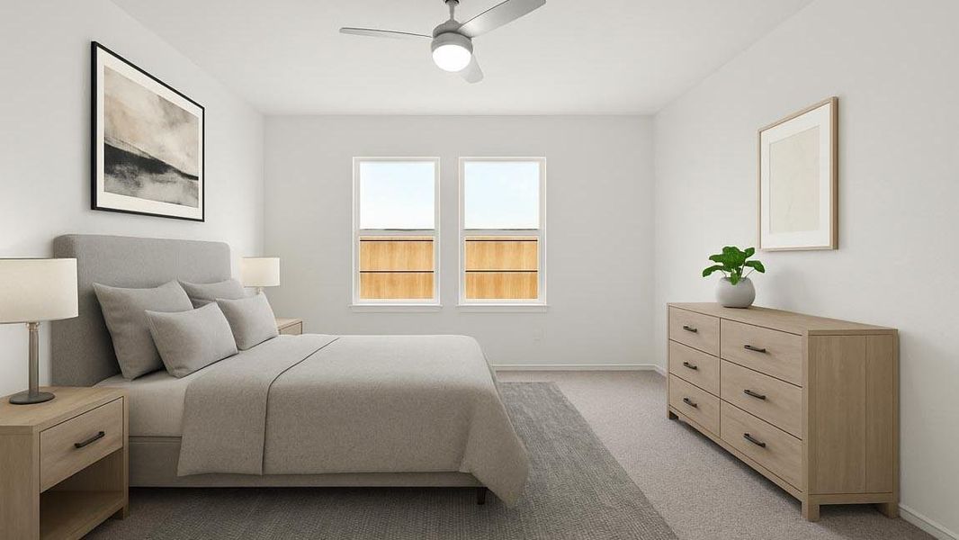 Furnished interior view inside a new home in River Ranch Meadows, Dayton (Image 7).