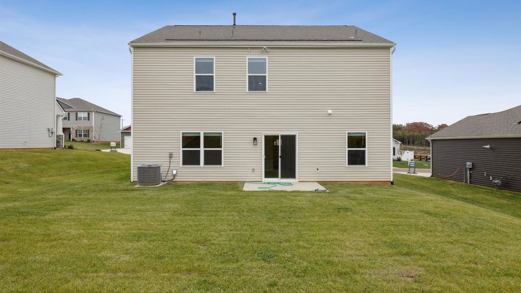 Exterior details and patio area of a home in Millstone Village, Morristown (Image 2). Exterior details and patio area of a home in Millstone Village, Morristown (Image 2).
