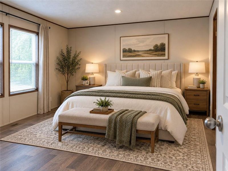 Furnished interior view inside a new home in , Taylorsville (Image 8).