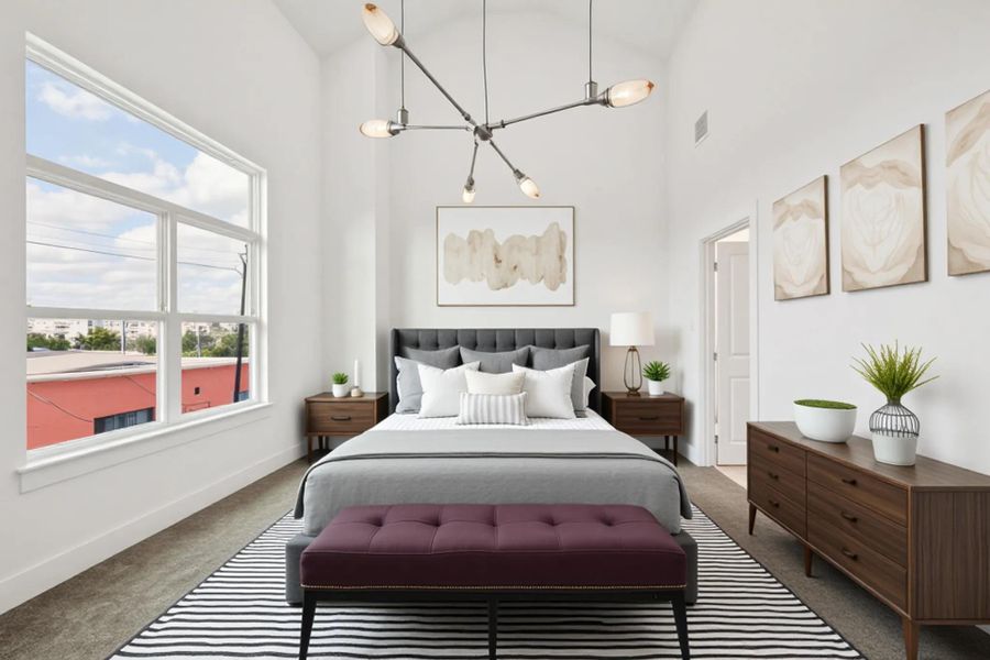 Furnished interior view inside a new home in , Houston (Image 8). Furnished interior view inside a new home in , Houston (Image 8).