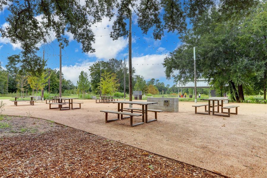 Picnic Area at Memorial Park.