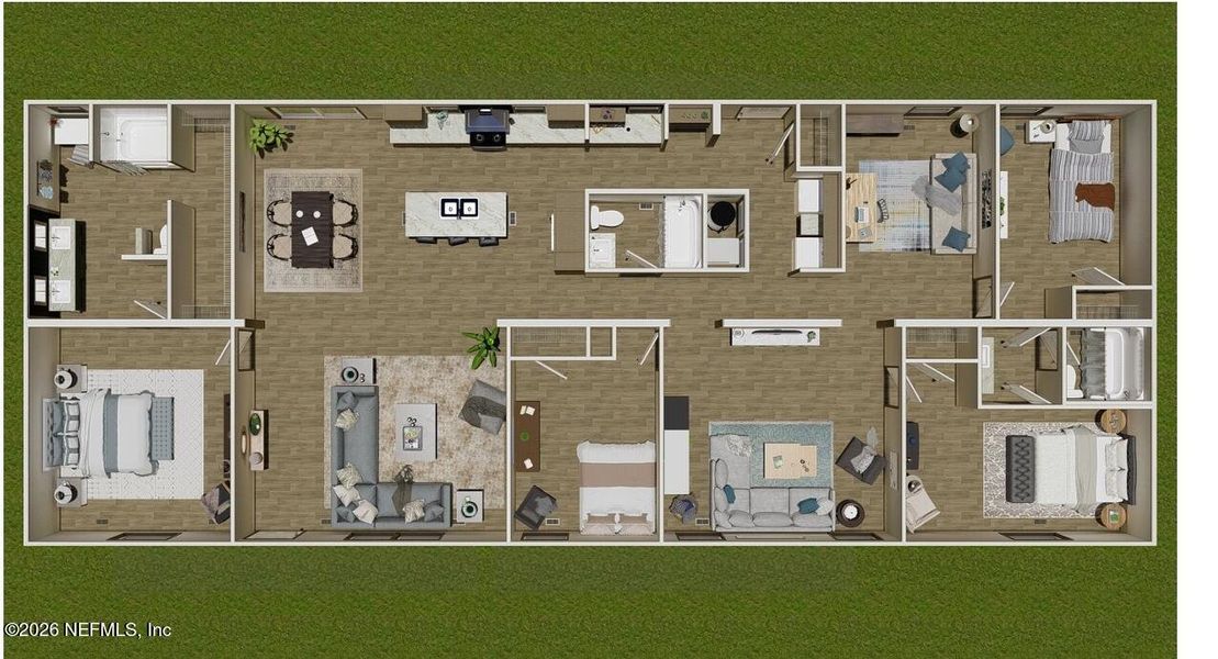 2D floor plan layout of this home in , Keystone Heights, FL (Image 4).