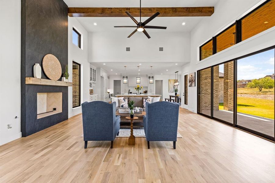 Furnished interior view inside a new home in , Aledo (Image 4). Furnished interior view inside a new home in , Aledo (Image 4).