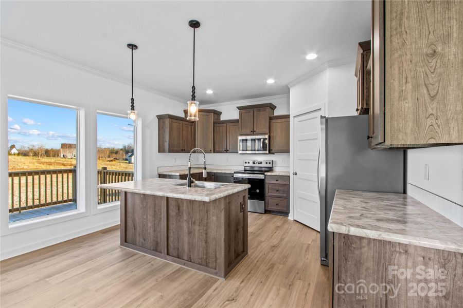 Furnished interior view inside a new home in , Statesville (Image 7).