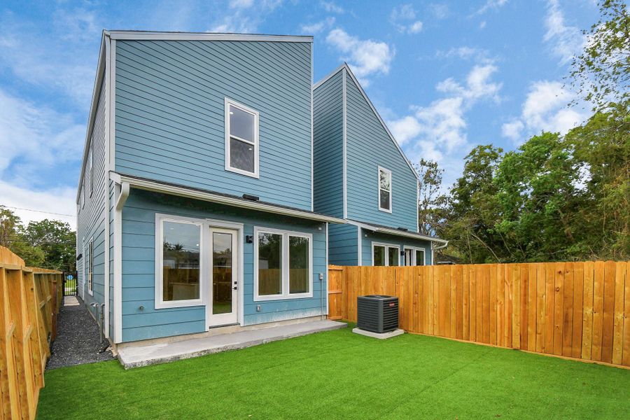Exterior details and patio area of a home in , Houston (Image 3). Exterior details and patio area of a home in , Houston (Image 3).