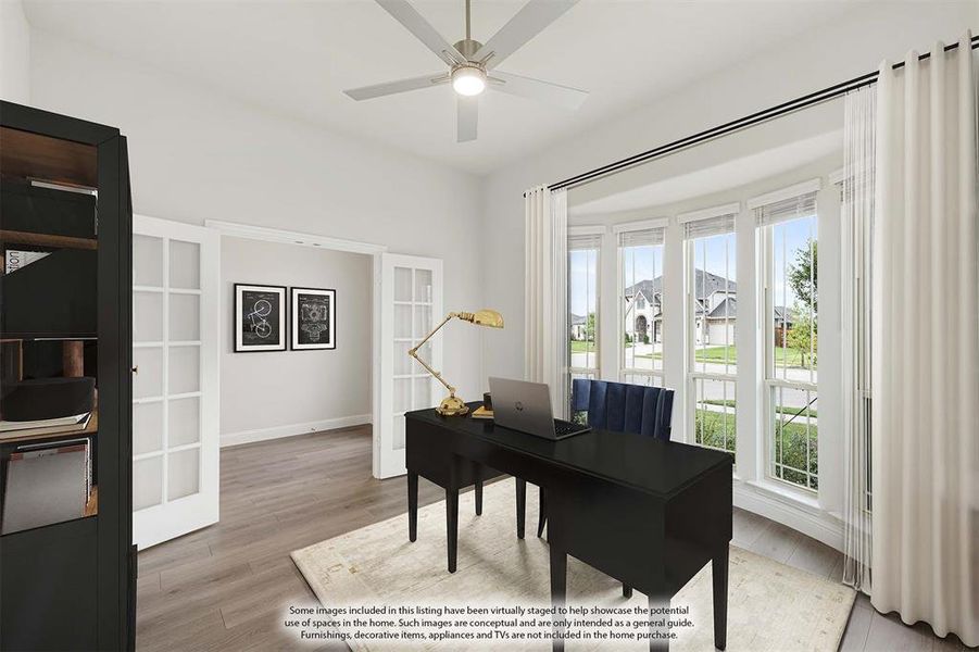 Furnished interior view inside a new home in Waterscape, Royse City (Image 7).