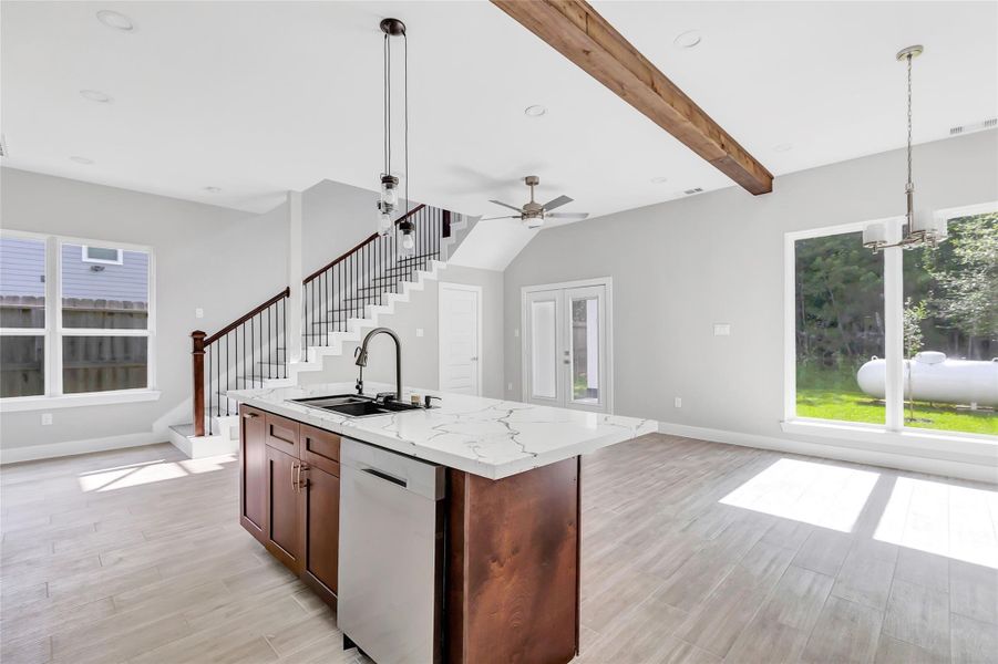 Furnished interior view inside a new home in , Houston (Image 13).