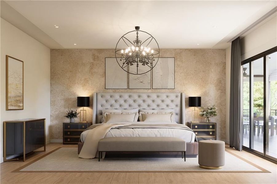 Furnished interior view inside a new home in , Suwanee (Image 13).