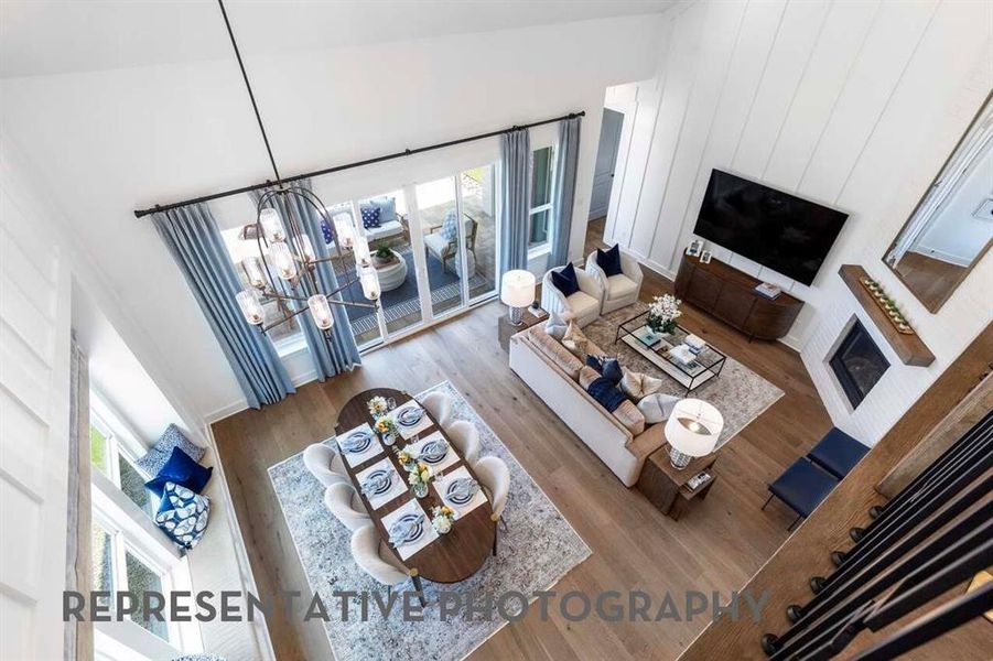 Furnished interior view inside a new home in Cambridge Crossing, Celina (Image 7).