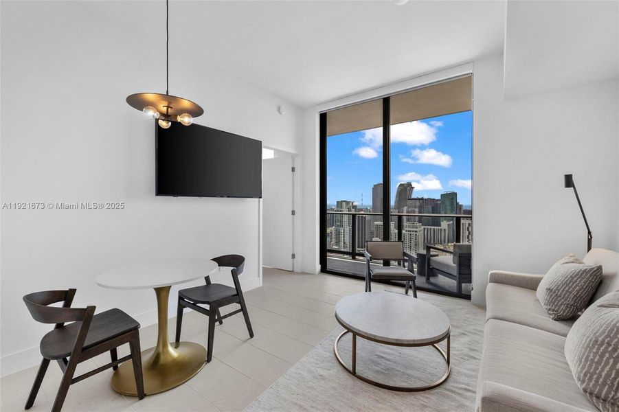 Furnished interior view inside a new home in , Miami (Image 7).