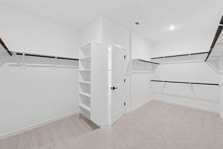 Large primary closet (*Photo not of actual home and used for illustration purposes only.)
